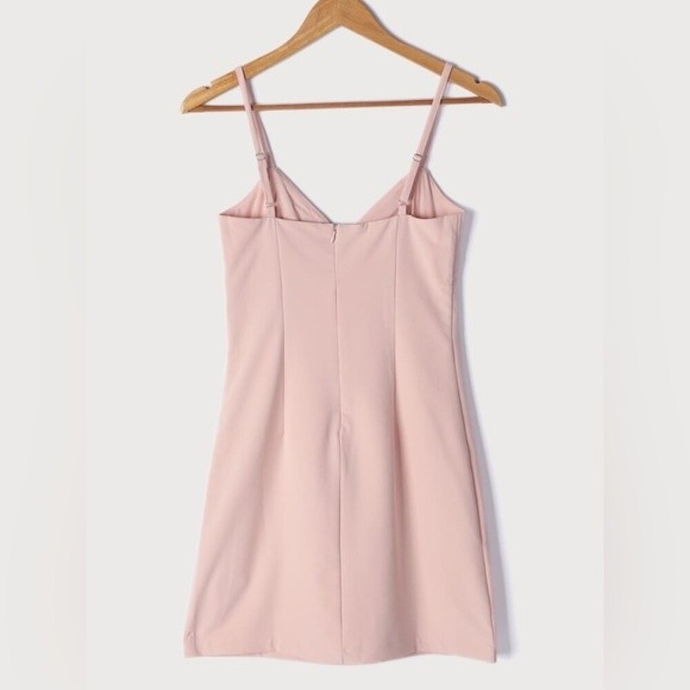 NWT LULUS Sultry Moments Blush Pink Sleeveless Mini
Dress. Size XS. - Picture 7 of 12